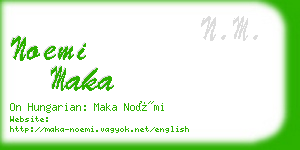 noemi maka business card